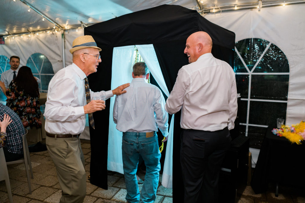 Enclosed Photo Booth Outdoors