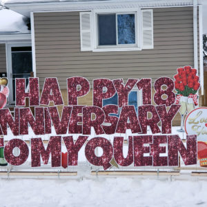 Happy Anniversary Yard Display