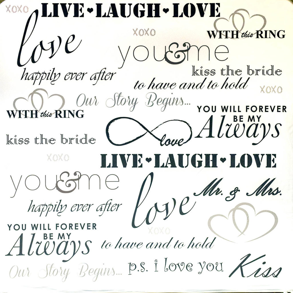 Live Laugh Love Words Backdrop