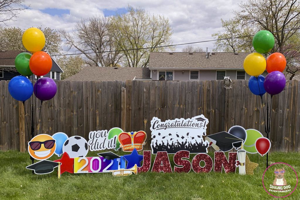 Custom Graduation Yard Card Display