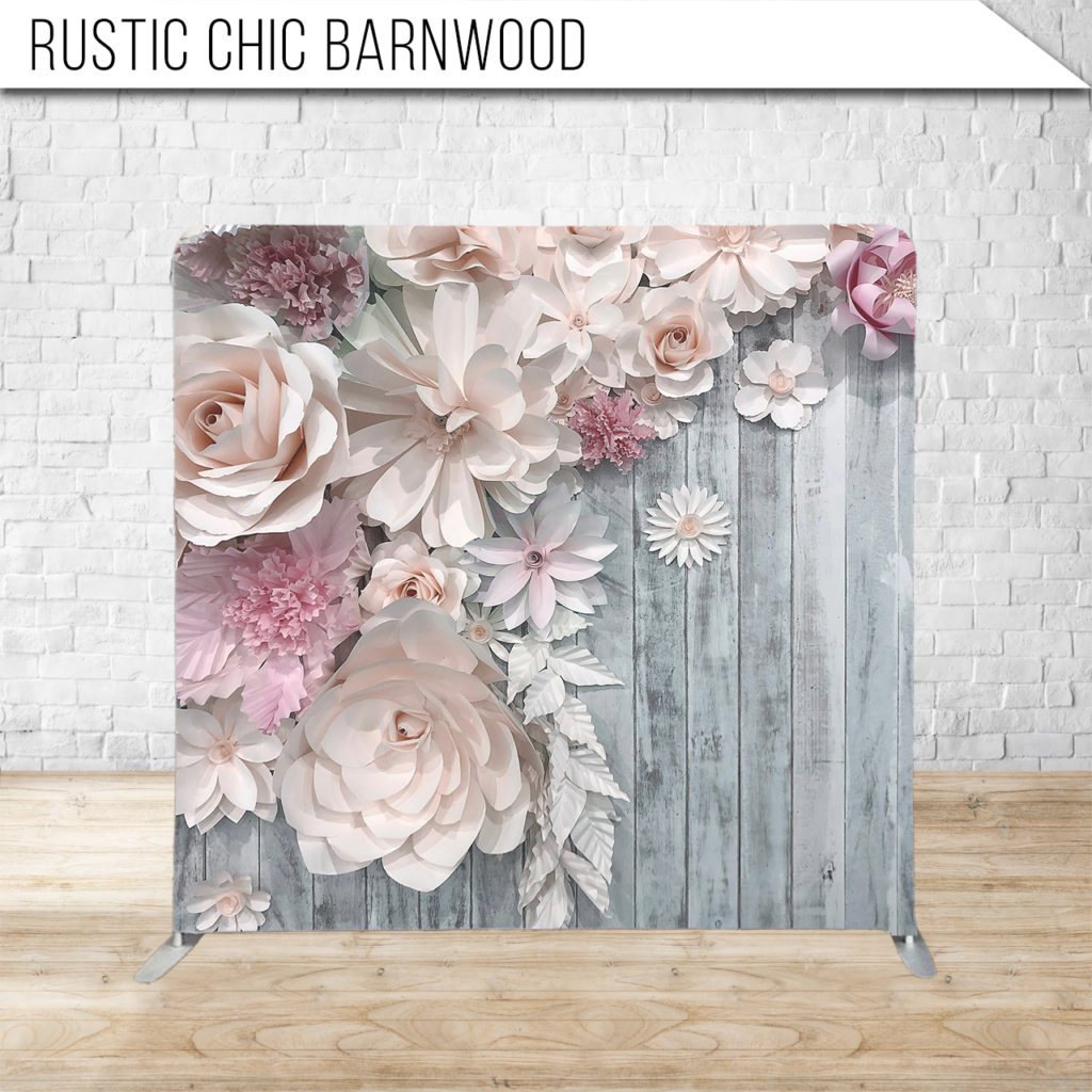 Rustic Barnwood Open Air Photo Booth Backdrop