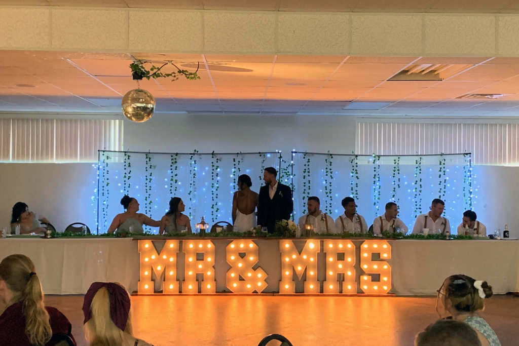 Lighted Mr & Mrs Sign