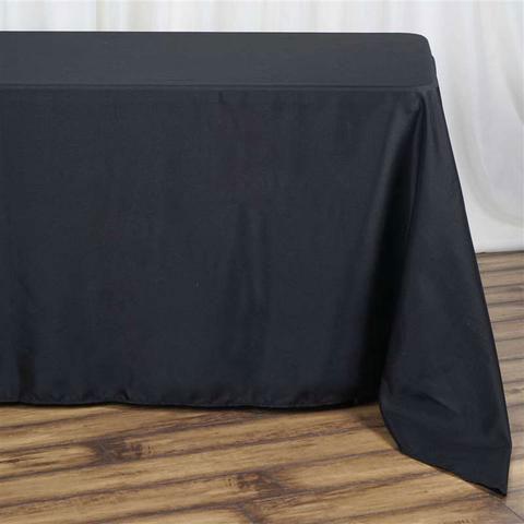 Black Rectangular Table Cloth