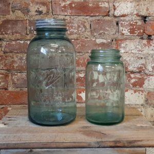 Blue Green Mason Jar