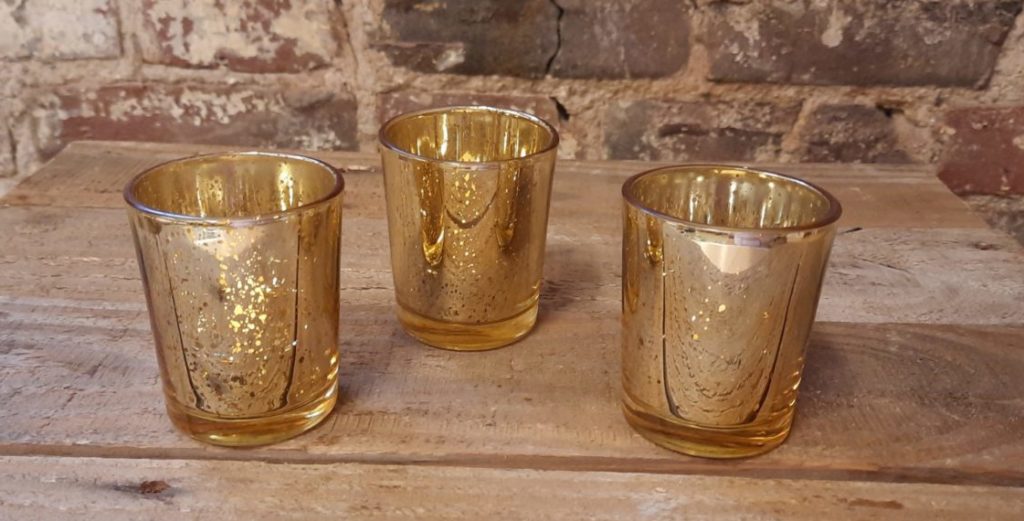 Gold Votive Candleholder