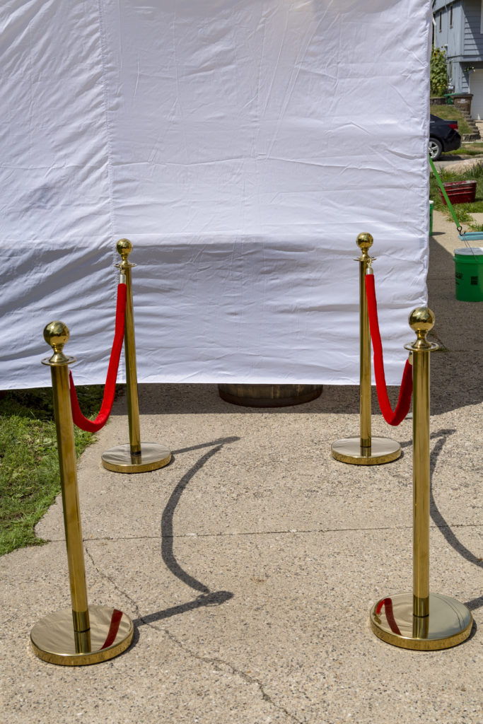 Red Velvet Rope Stanchions