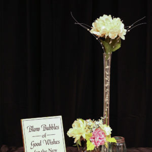 Vase and Mirror Centerpiece