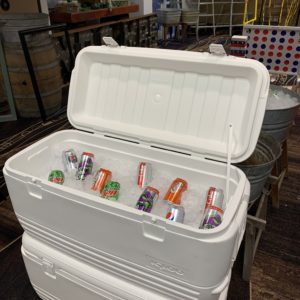 120 Quart White Cooler