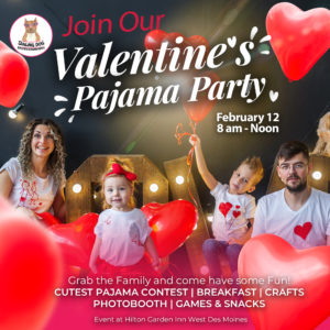 Family Valentine Pajama Party