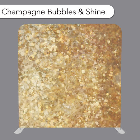 Champagne Bubbles and Shine Photo Booth Backdrop Rental Iowa Photo Booths
