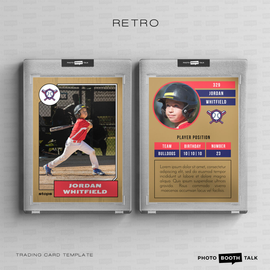 Trading Card Photo Booth Template