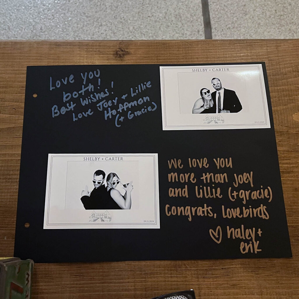 Memory Album Page Example