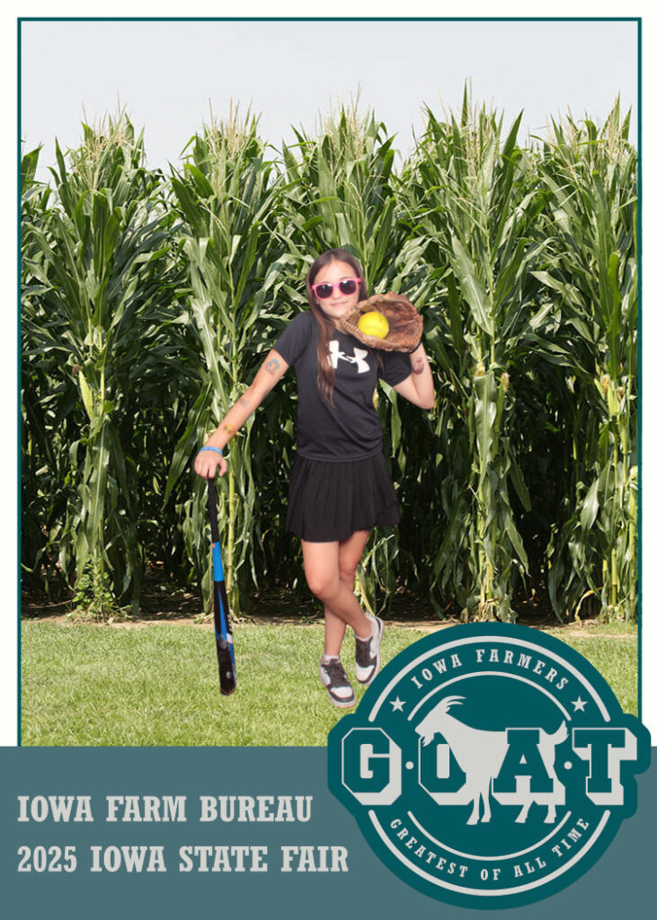 Custom Trading Card from Iowa Farm Bureau Day at the Iowa State Fair