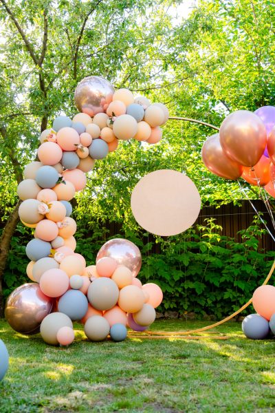 Photo: Stock Image from Adobe Stock - Not a Smiling Dog Entertainment Balloon Decor Design.